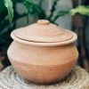 Madam Stoltz Terracotta Pot With Lid Summer Collection