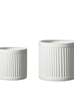 Wikholmform Hailey Matte Stoneware Plant Pot (2 Sizes) Plant Pots