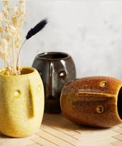 Madam Stoltz Face Imprint Plant Pot