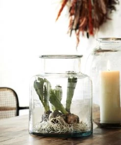 Madam Stoltz Clear Glass Vase Homeware