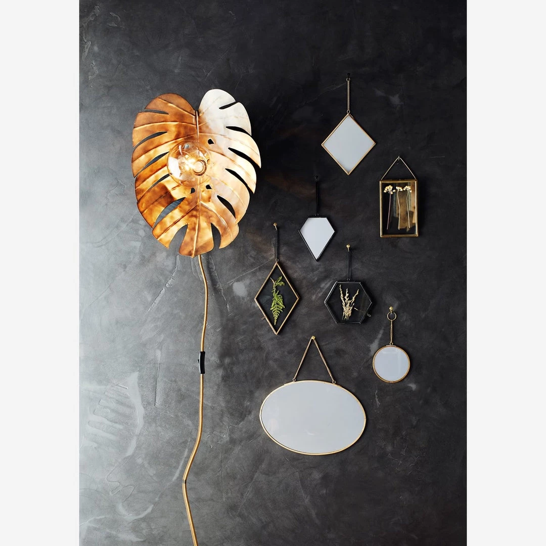 Madam Stoltz Homeware Antique Brass Hanging Photo Frame 5 Madam Stoltz Homeware Antique Brass Hanging Photo Frame