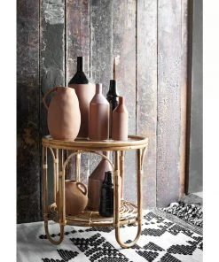 Madam Stoltz Small Stoneware Vase With Handle Homeware