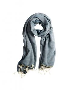 Luks Linen Ekin Peshtemal Denim Lightweight Scarf Summer Collection