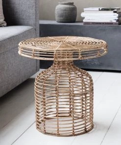 House Doctor Homeware Natural Rattan Side Table