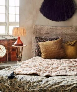 Madam Stoltz Homeware Bohemian Tassel Cushion (2 Colours)