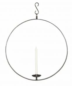 Nordal Large Black Candle Wreath