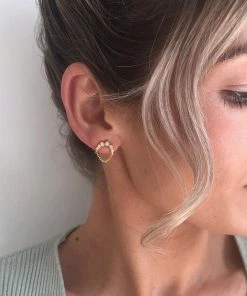 Lisa Angel Opal & Crystal Chain Drop Gold Hoop Earrings Women's Jewellery 7 Lisa Angel Opal & Crystal Chain Drop Gold Hoop Earrings Women's Jewellery