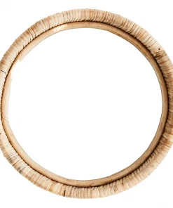 Madam Stoltz Bamboo Frame Mirror