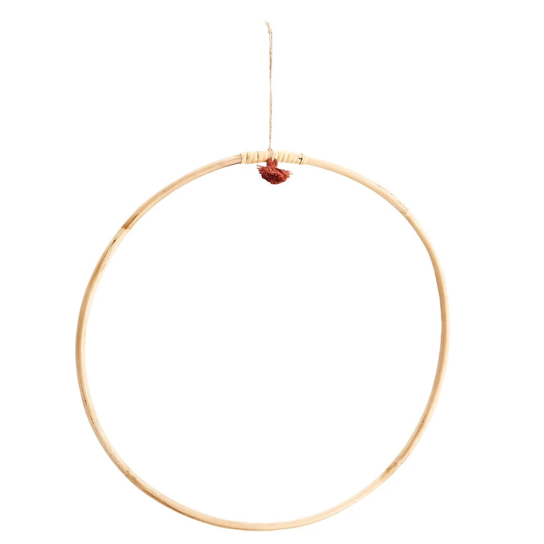 Madam Stoltz Summer Collection Hanging Bamboo Ring - 40cm 3 Madam Stoltz Summer Collection Hanging Bamboo Ring - 40cm