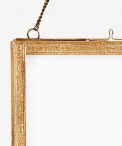 Madam Stoltz Small Hanging Photo Frame With Wide Engraved Borders Homeware