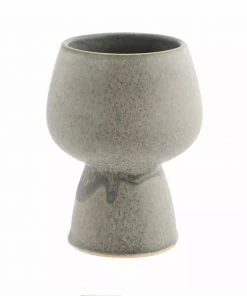 Madam Stoltz Plant Pots Grey Stoneware Plant Pot (2 Sizes Available)