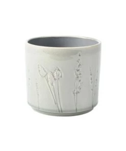 Burgon & Ball Plant Pots Provence Grey Glazed Pot