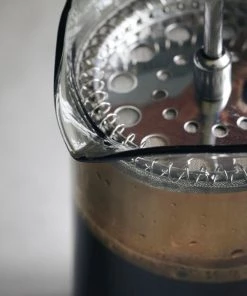 House Doctor Small Grey Glass French Press Homeware