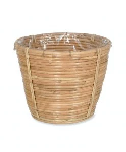 Garden Trading Mayfield Rattan Lined Basket Plant Pot Plant Pots