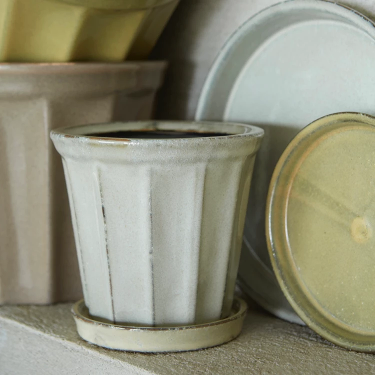 Wikholmform Summer Collection Felina Stoneware Plant Pot (3 Sizes) Nougat 5 Wikholmform Summer Collection Felina Stoneware Plant Pot (3 Sizes) Nougat