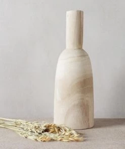 Chickadee Homeware Tallie Natural Wood Vase