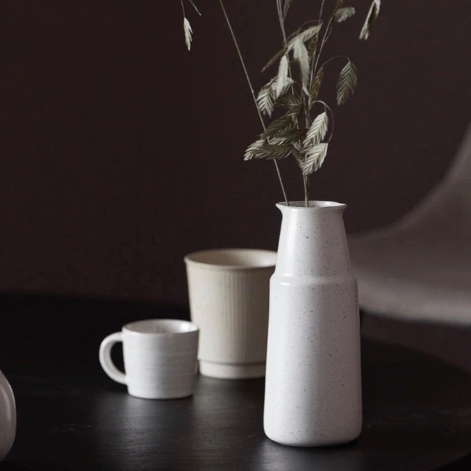 House Doctor ‘Pion’ Grey/White Ceramic Bottle 3 House Doctor ‘Pion’ Grey/White Ceramic Bottle