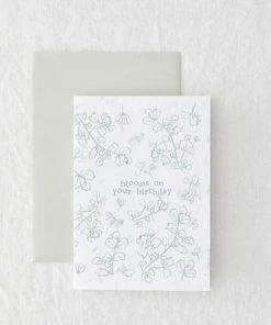Made By Shannon Stationery & Prints Seeded Greetings Card - Blooms On Your Birthday
