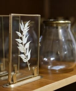 Madam Stoltz Brass Standing Picture Frame