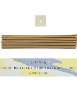 Holistic Trader Scentsual Brilliant Blue Lavender Incense Sticks Candles & Room Scents