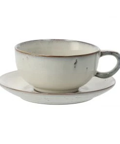 Broste Cup With Saucer ‘Nordic Sand’ Kitchen & Food Gifts