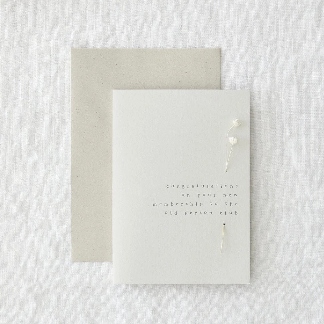 Made By Shannon Threaded Flower Greetings Card - Old Person Club Stationery & Prints 3 Made By Shannon Threaded Flower Greetings Card - Old Person Club Stationery & Prints