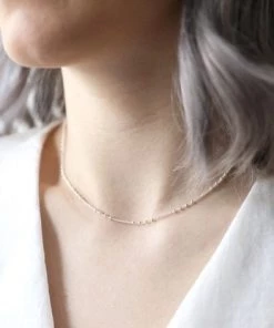 Lisa Angel Satellite Chain Necklace (Gold Or Silver)