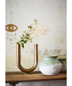 Madam Stoltz Brass/Iron Vase