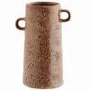 Madam Stoltz Stoneware Textured Vases With Handles (Small/Large) Homeware