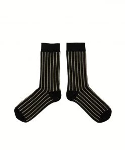 Monk & Anna Women's Accessories Glitter Line Socks (4 Colour Choices)
