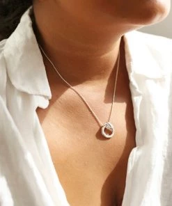 Lisa Angel Women's Jewellery Infinity Knot Pendant Necklace (Gold Or Silver)