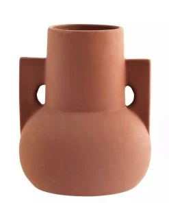 Madam Stoltz Brick Terracotta Stoneware Vase