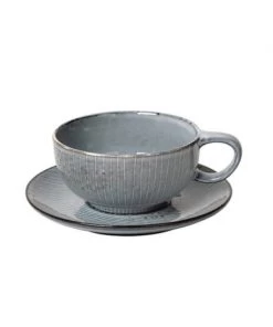 Broste Kitchen & Food Gifts Cup With Saucer ‘Nordic Sea’