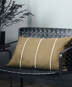 House Doctor Indi Olive Green Cushion Cover Homeware