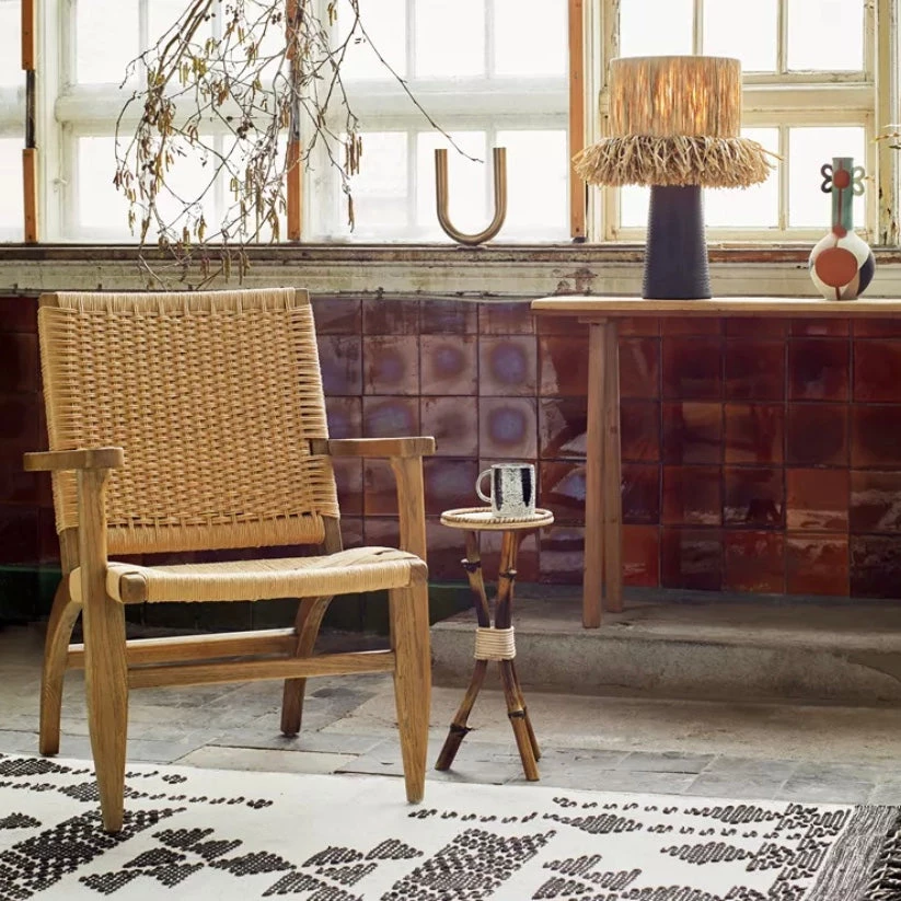 Madam Stoltz Plant Pots Rattan Plant Stand / Side Table 5 Madam Stoltz Plant Pots Rattan Plant Stand / Side Table