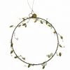 De Weldaad Homeware Brass Wreath Leaf Decoration