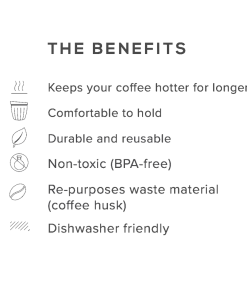 Huskee Reusable Coffee Cups Outdoor