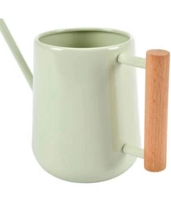 Burgon And Ball Soft Jade Indoor Watering Can With Wooden Handle Plant Accessories & Care