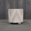 Rosefields Medium Grey Stripe Plant Pot