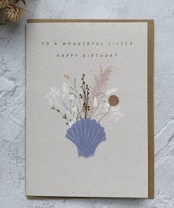 Meraki Greeting Cards Stationery & Prints ‘Wonderful Sister' Birthday Greeting Card