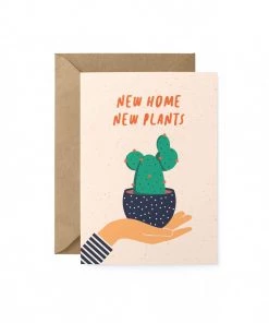 Graphic Factory New Home New Plants Greetings Card