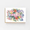 Lomond Paper Co Stationery & Prints ‘Married’ Vintage Floral Wedding Greetings Card