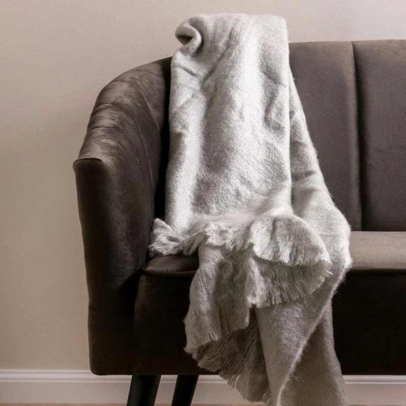 Present Time Homeware Warm Grey Cuddle Blanket 3 Present Time Homeware Warm Grey Cuddle Blanket