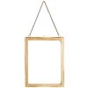Madam Stoltz Medium Hanging Photo Frame With Wide Engraved Borders