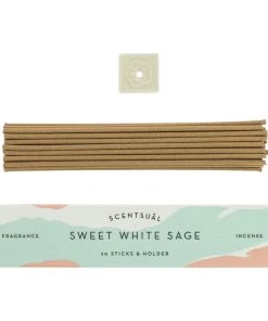 Holistic Trader Scentsual Sweet White Sage Incense Sticks Candles & Room Scents