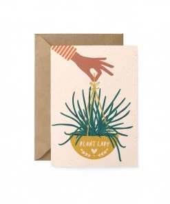 Graphic Factory Plant Lady Greetings Card Stationery & Prints