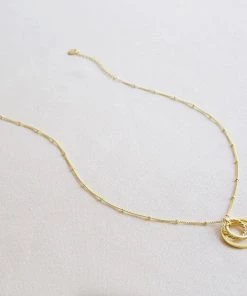 Lisa Angel Jewellery Women's Jewellery Interlocking Ring Necklace