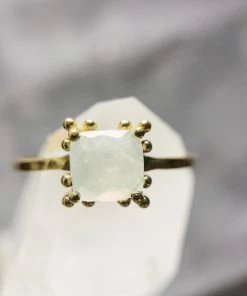 Muja Juma Prenite Cushioned With Gold Dots Gold Plated Ring 4281 Women's Jewellery
