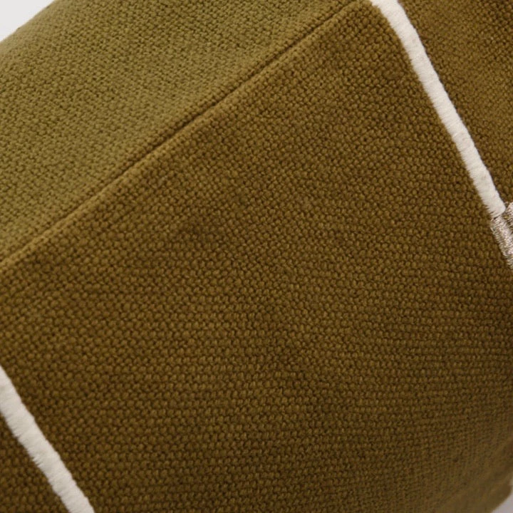 House Doctor Indi Olive Green Cushion Cover Homeware 5 House Doctor Indi Olive Green Cushion Cover Homeware