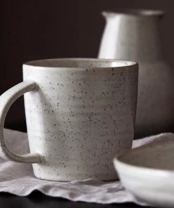 House Doctor Kitchen & Food Gifts ‘Pion’ Grey/White Cup